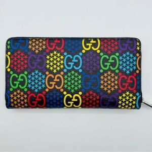 EUC Gucci rainbow wallet